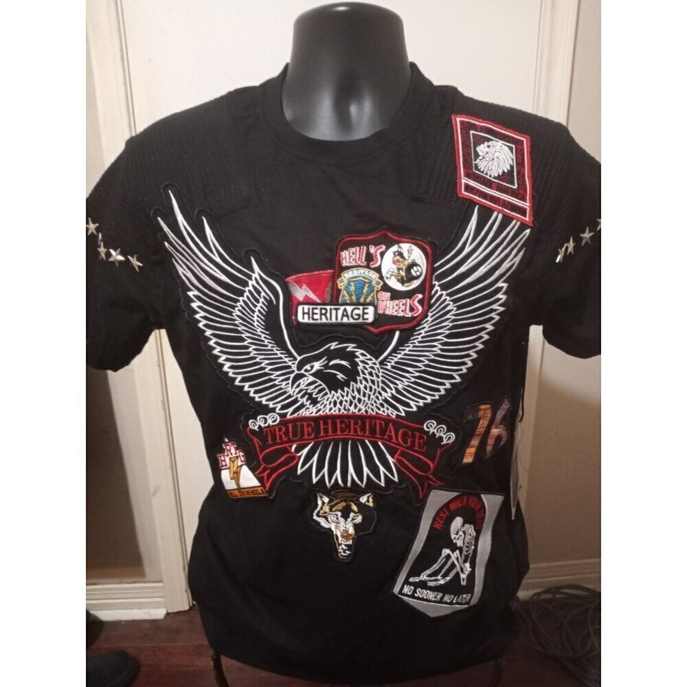 New Heritage America NWT True Heritage Graphic T-Shirt Men Medium M Eagle